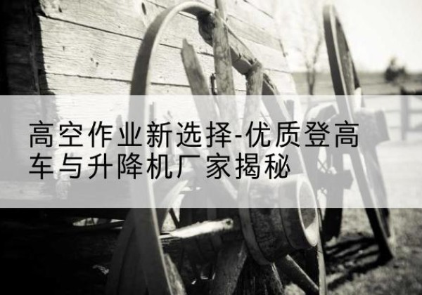 元宝登高车厂家-高空作业新选择-优质登高车与升降机厂家揭秘